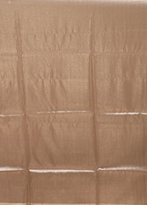 Cream Tissue Silk Saree With Blouse Piece