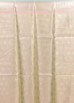 Green Organza Saree With Blouse Piece