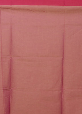 Purple Cotton Saree With Blouse Piece