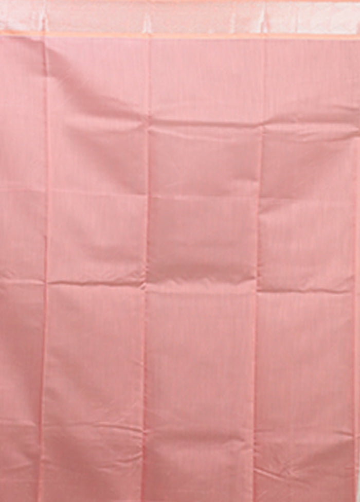 Green Pure Cotton Saree With Blouse Piece