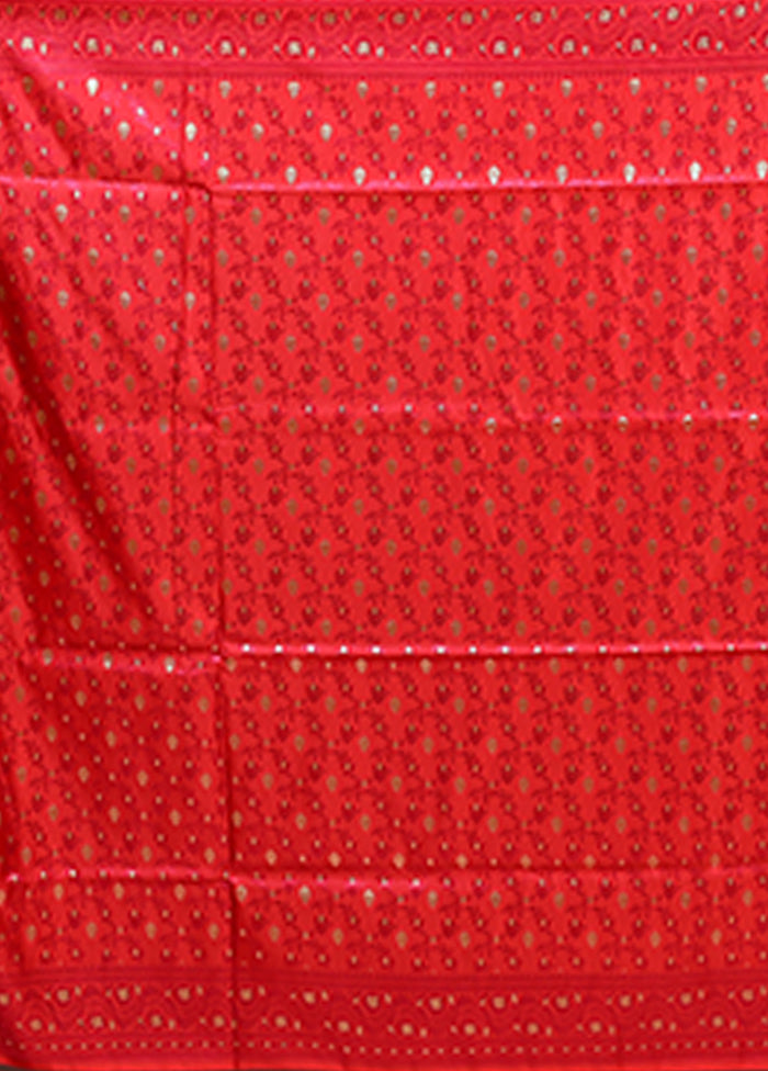 Blue Tanchoi Silk Saree With Blouse Piece