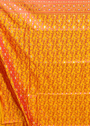 Purple Tanchoi Silk Saree With Blouse Piece