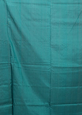 Maroon Ikkat Silk Saree With Blouse Piece