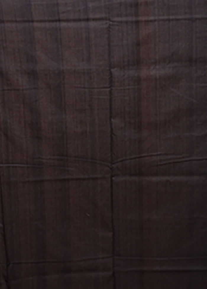 Black Ikkat Silk Saree With Blouse Piece