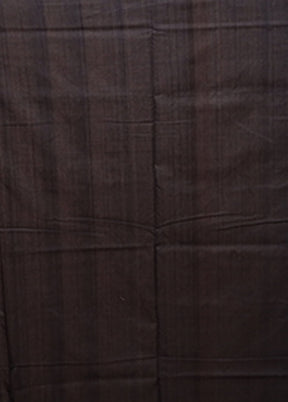 Black Ikkat Silk Saree With Blouse Piece