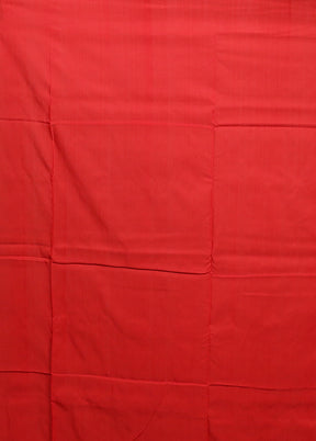 White Ikkat Silk Saree With Blouse Piece