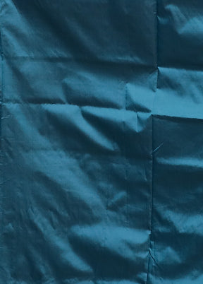 Blue Assam Silk Saree With Blouse Piece