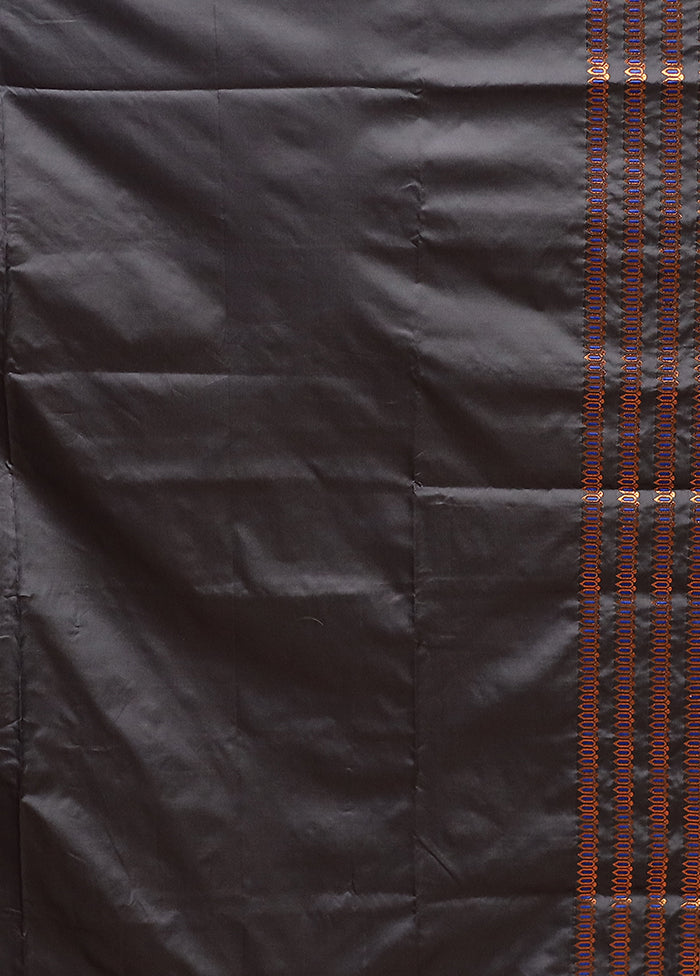 Blue Assam Silk Saree With Blouse Piece