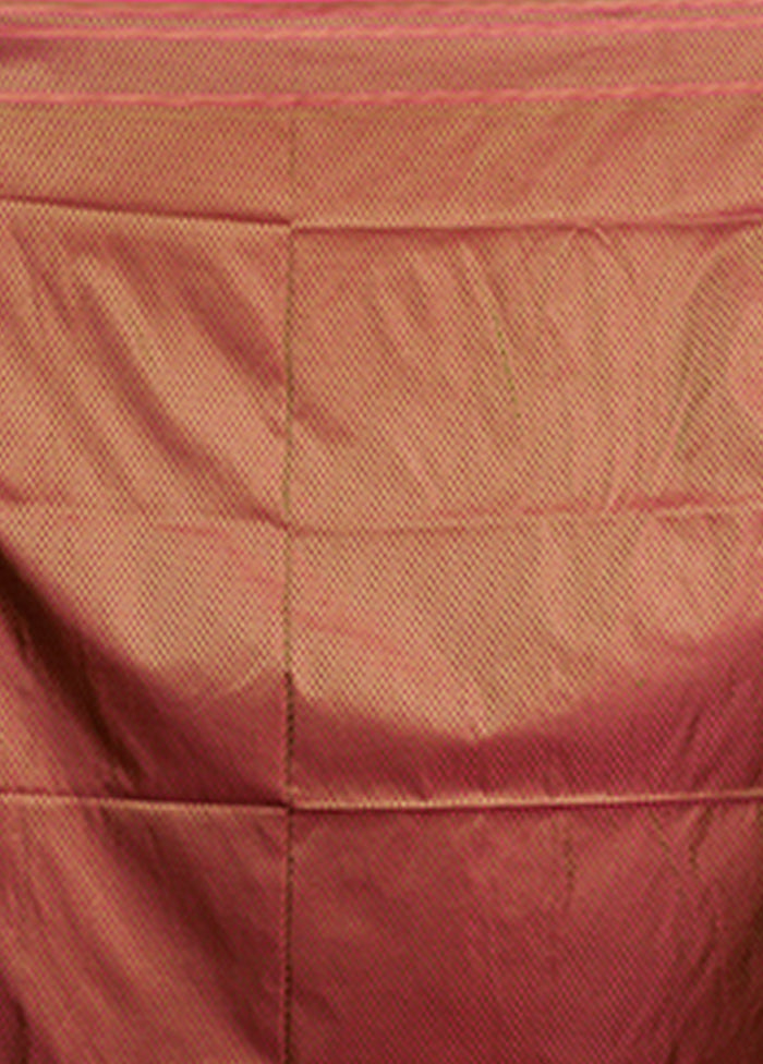 Yellow Tanchoi Silk Saree With Blouse Piece