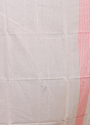 White Matka Silk Saree With Blouse Piece