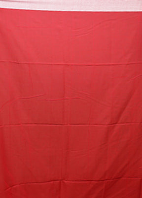Red Matka Silk Saree With Blouse Piece