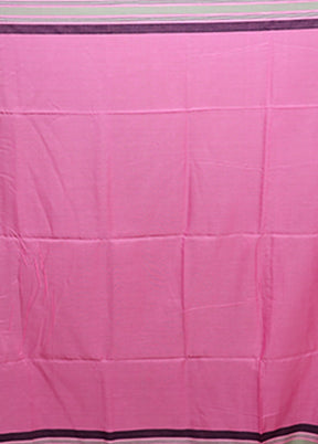 Pink Matka Silk Saree With Blouse Piece