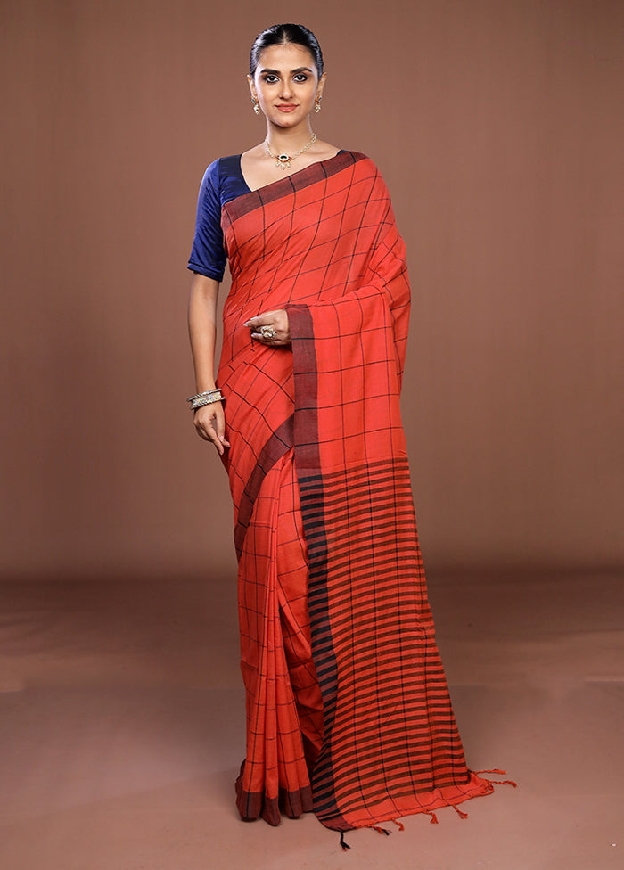 Pink Matka Silk Saree With Blouse Piece