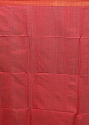 White Matka Silk Saree With Blouse Piece