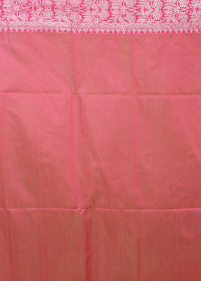 Yellow Matka Silk Saree With Blouse Piece