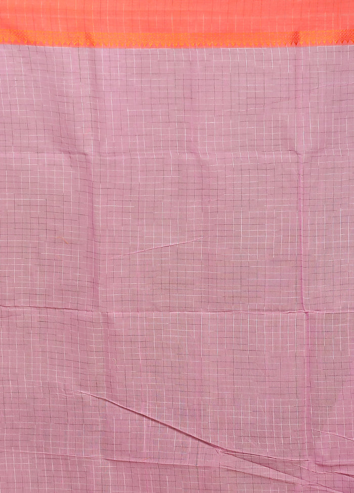 Pink Matka Silk Saree With Blouse Piece