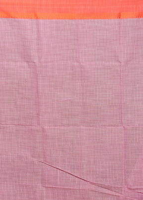 Pink Matka Silk Saree With Blouse Piece