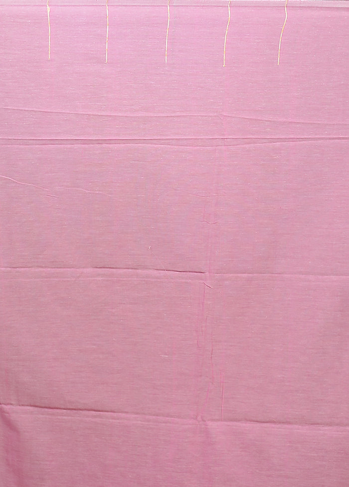Pink Matka Silk Saree With Blouse Piece