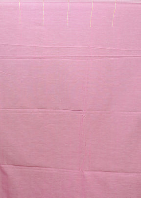 Pink Matka Silk Saree With Blouse Piece