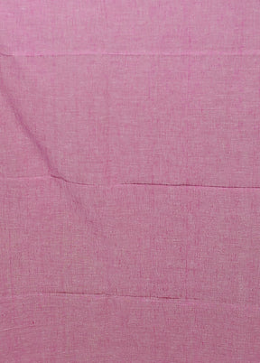 Pink Matka Silk Saree With Blouse Piece