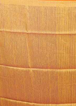 Yellow Matka Silk Saree With Blouse Piece