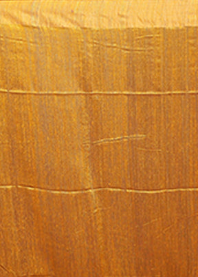 Yellow Handloom Matka Pure Silk Saree With Blouse Piece