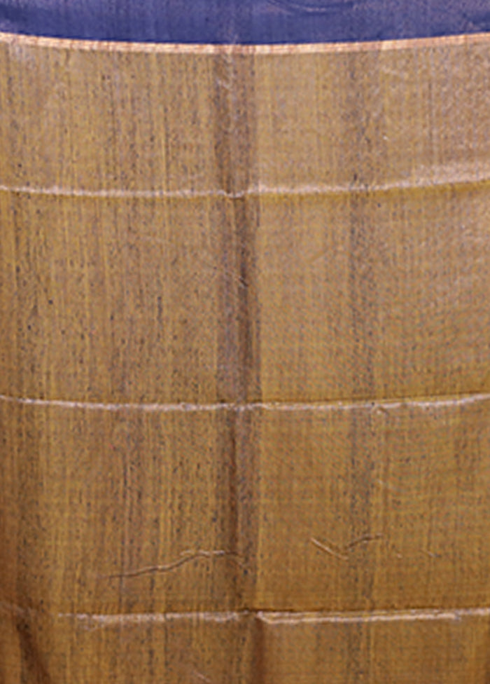 Yellow Handloom Matka Pure Silk Saree With Blouse Piece