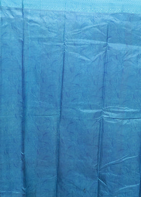 White Printed Pure Silk Saree Without Blouse Piece