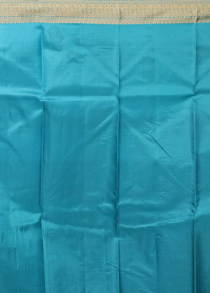 Green Printed Pure Silk Saree Without Blouse Piece