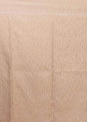 Cream Tissue Silk Saree With Blouse Piece