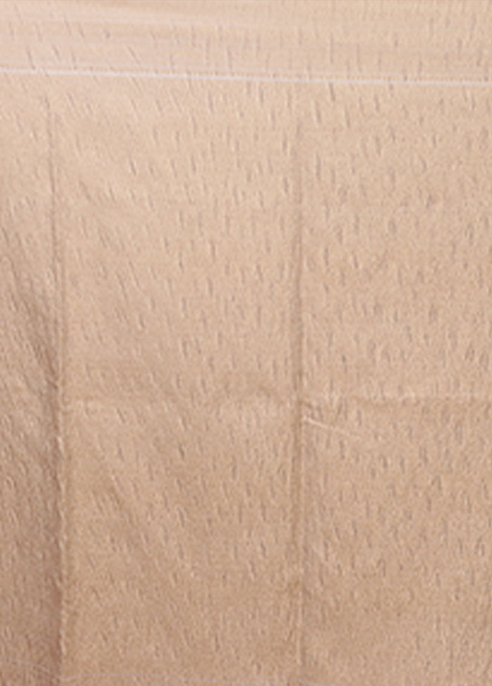 Cream Tissue Silk Saree With Blouse Piece