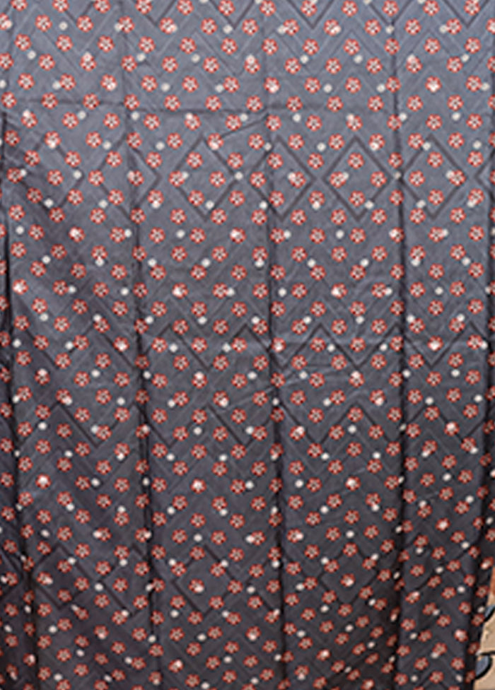 Multicolor Tussar Silk Saree With Blouse Piece