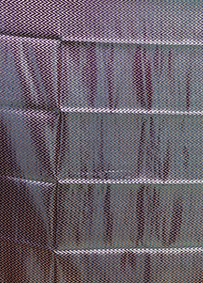 Purple Banarasi Silk Saree With Blouse Piece