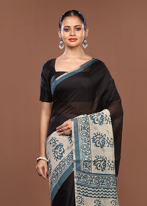 White Dupion Silk Saree With Blouse Piece