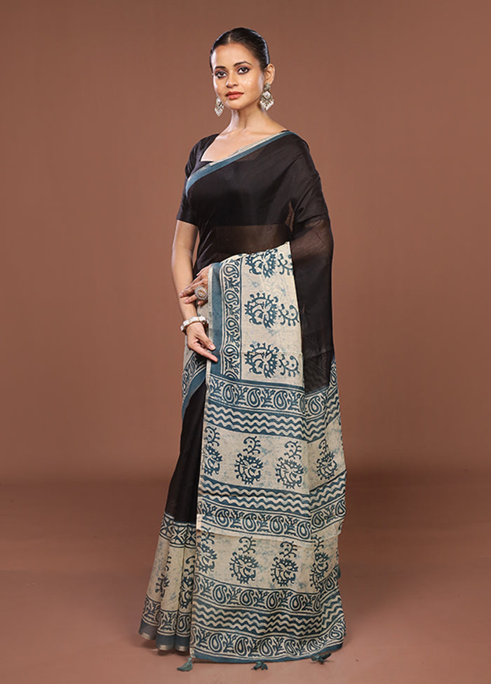 White Dupion Silk Saree With Blouse Piece