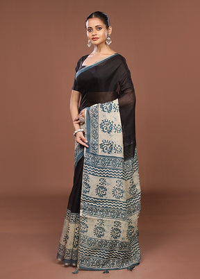 White Dupion Silk Saree With Blouse Piece