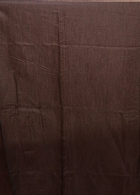 White Dupion Silk Saree With Blouse Piece