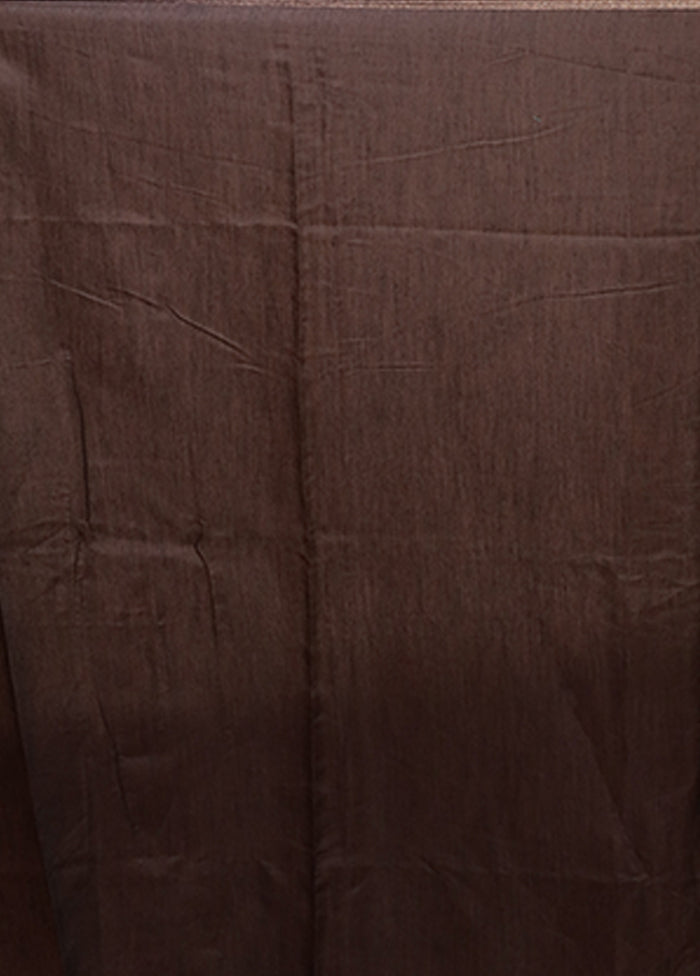 White Dupion Silk Saree With Blouse Piece