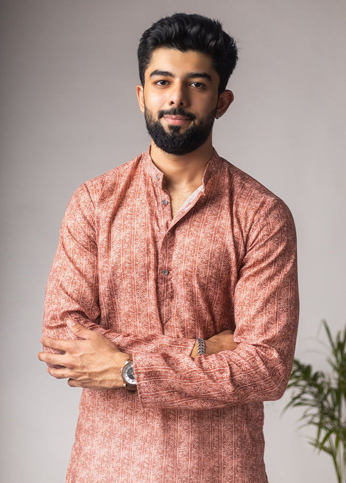 Brown Silk Kurta & Pajama Set