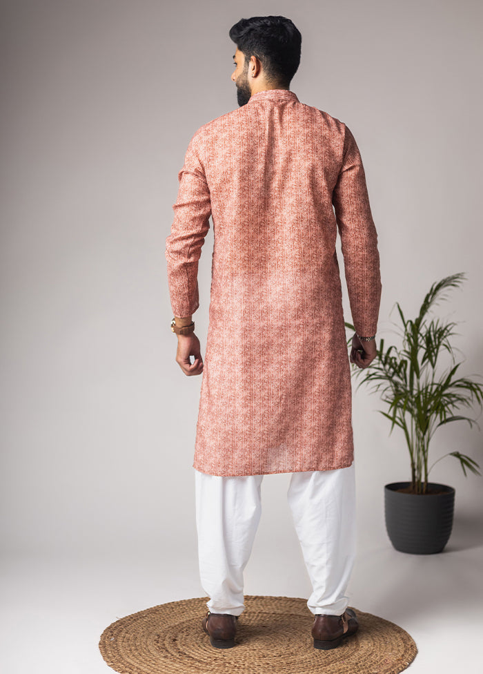 Brown Silk Kurta & Pajama Set