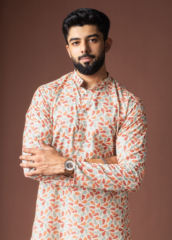 Multicolor Silk Kurta & Pajama Set