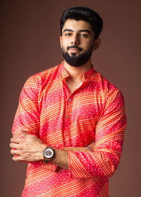 Pink Silk Kurta & Pajama Set