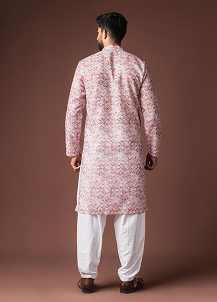 Pink Silk Kurta & Pajama Set
