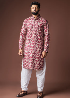 Brown Silk Kurta & Pajama Set
