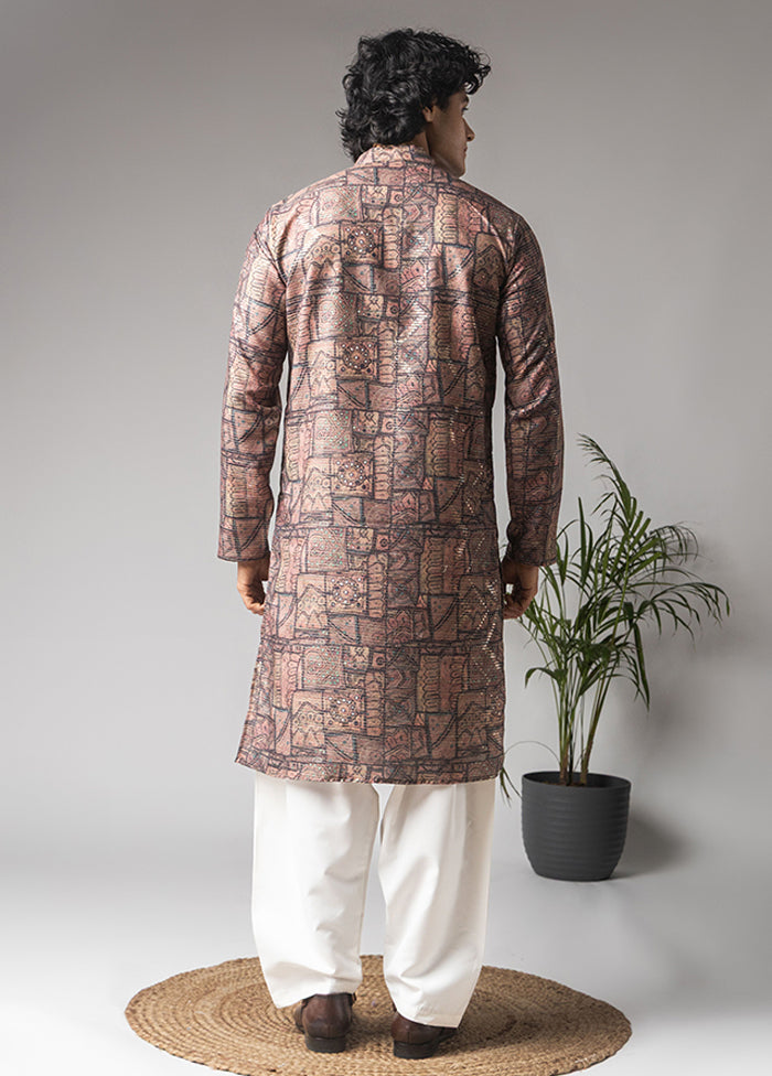 Multicolor Viscose Kurta & Pajama Set