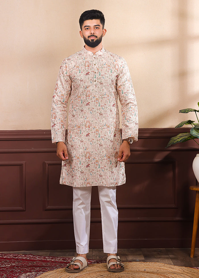 Brown Silk Kurta & Pajama Set