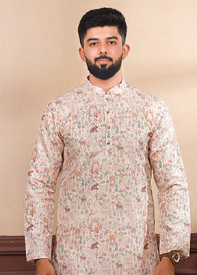 Brown Silk Kurta & Pajama Set