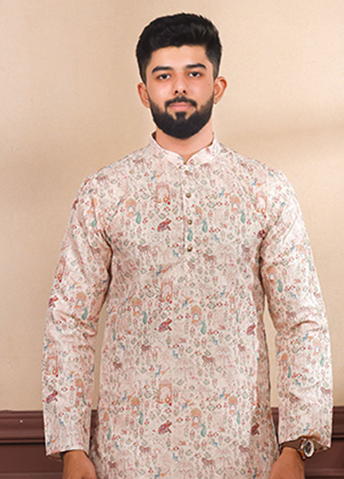 Brown Silk Kurta & Pajama Set