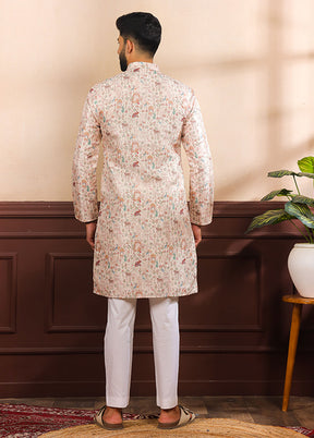 Brown Silk Kurta & Pajama Set
