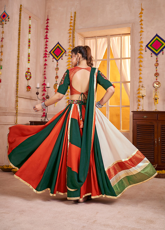 Green Viscose Lehenga Set